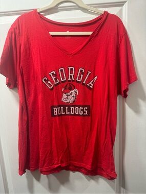Georgia bulldogs V Neck Tee